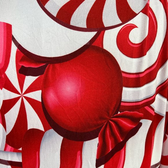 ๐Ruiyize Eye Catching Red - White Christmas Party Maxi Dress - Picture 8 of 15